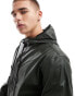 Jack & Jones rubberized raincoat in khaki