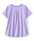 ფოტო #2 პროდუქტის Big Girls Plus Short Sleeve Active Curved Hem Tee