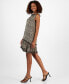 Women's Ruffled Halter-Neck Flounce-Hem Dress