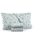 Фото #1 товара Forest Leaves Cotton Sateen 550-Thread Count 4-Pc. Sheet Set, Full, Created for Macy's