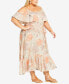 Фото #3 товара Plus Size Sandy Shores Maxi Dress