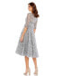 ფოტო #3 პროდუქტის Women's Embellished 3/4 Sleeve A Line Dress