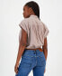 ფოტო #3 პროდუქტის Women's Striped Cotton Button-Front Shirt