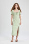 Фото #1 товара Платье женское Defacto Yeşil - B0128AX/GN1216