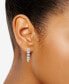 ფოტო #2 პროდუქტის Diamond Small Hoop Earrings (1 ct. t.w.) in 14k White or Yellow Gold