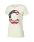 Women's Cream Chicago Cubs Vintage-like T-Shirt