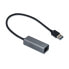 Фото #1 товара i-tec Metal USB 3.0 Gigabit Ethernet Adapter - Wired - USB - Ethernet - 1000 Mbit/s - Black - Grey