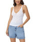 ფოტო #1 პროდუქტის Women's V-Neck Crochet Tank