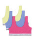 Big Girls Stretch Bralette, Pack of 3