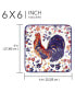 Фото #3 товара Morning Rooster Set of 4 Canape Plates