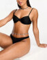 COLLUSION underwire bikini top in black