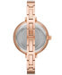 ფოტო #3 პროდუქტის Women's Naia Three-Hand Rose Gold-Tone Alloy Watch 38mm