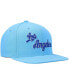 ფოტო #4 პროდუქტის Men's Powder Blue Los Angeles Lakers Hardwood Classics Team Ground 2.0 Snapback Hat