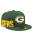 Фото #2 товара Men's Green Green Bay Packers Side Split 59FIFTY Fitted Hat