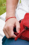 Фото #3 товара Стильный ажурный красный браслет каббала AGB546