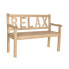 Скамья DKD Home Decor Relax 120 x 44 x 87 cm Натуральный древесина кипариса Алюминий