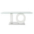 Кофейный столик DKD Home Decor Белый Прозрачный Деревянный Стеклянный Деревянный MDF 110 x 60 x 45 cm