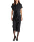 Фото #1 товара Women's Tori Tie-Front Midi Shirtdress