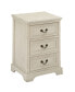 Cream Wood Traditional Accent Table