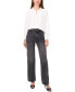 ფოტო #3 პროდუქტის Women's Shine-Stripe Button-Front Top