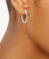ფოტო #2 პროდუქტის Diamond Princess In & Out Hoop Earrings (5 ct. t.w.) in 14k White Gold.