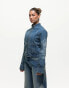 Фото #2 товара Good For Nothing denim jacket with butterfly stamp detail in blue