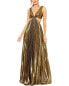 Фото #1 товара Mac Duggal Pleated Cutout Gown Women's M