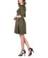 Women's Three Quarter Sleeve Mini Dress