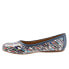 Фото #4 товара Softwalk Napa S1513-451 Womens Blue Leather Slip On Ballet Flats Shoes