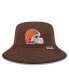 Фото #1 товара Men's Heather Brown Cleveland Browns Bucket Hat