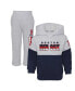 Фото #1 товара Toddler Boys and Girls Navy, Heather Gray Boston Red Sox Two-Piece Playmaker Set