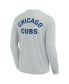 Фото #3 товара Men's and Women's Gray Chicago Cubs Super Soft Long Sleeve T-shirt