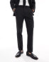 Фото #4 товара ASOS DESIGN slim linen mix suit trousers in black