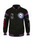 Фото #3 товара Men's and Women's x Black History Collection Black Philadelphia 76ers Full-Snap Varsity Jacket