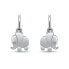 Фото #1 товара Playful silver Elephant earrings EA185W