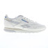 Фото #1 товара Reebok Classic Leather Mens Beige Leather Lace Up Lifestyle Sneakers Shoes 12