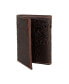 Men's Western Embossed Leather Trifold Wallet