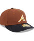 ფოტო #3 პროდუქტის Men's Brown Atlanta Braves Tiramisu Low Profile 59FIFTY Fitted Hat