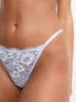 New Look lace thong in light blue