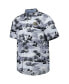 Фото #2 товара Men's Black Wake Forest Demon Deacons Tropical Horizons Button-Up Shirt