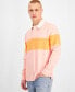 Фото #1 товара Men's Aaron Colorblocked Long Sleeve Rugby Shirt, Created for Macy's