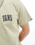 Фото #4 товара Vans varsity small logo short sleeve t-shirt in light tan