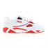 Фото #1 товара Fila Casim 1BM01856-128 Mens White Leather Lace Up Lifestyle Sneakers Shoes 10