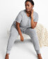 Фото #9 товара Women's Cotton Blend Short-Sleeve Sleep Tee XS-3X, Created for Macy's