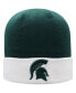 Men's Green, White Michigan State Spartans Core 2-Tone Cuffed Knit Hat