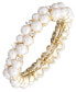 ფოტო #1 პროდუქტის Pearl Cluster Stretch Bracelet