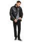 Men's Faux Leather Classic Puffer Jacket