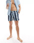 New Look stripe swim short in blue