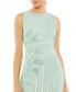 ფოტო #2 პროდუქტის Women's Striped Floral Embellished Sleeveless Midi Dress