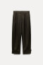 Zw collection 100% wool trousers with tabs